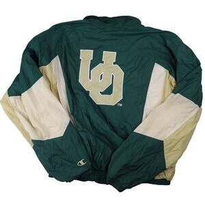 Vintage 90s Champion University of Oregon Ducks Big Logo Windbreaker Jacket